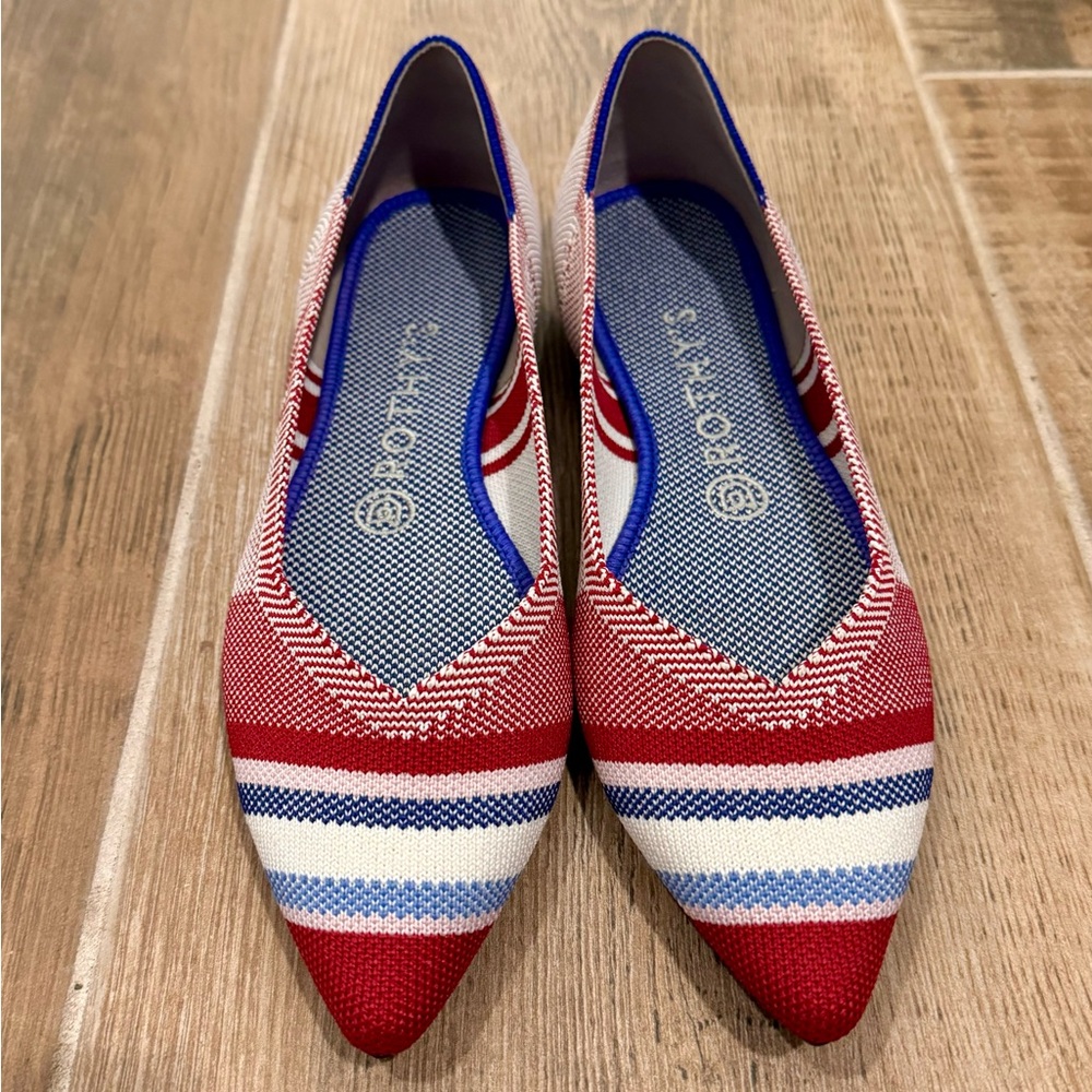 Rothy’s Varsity Stripe Points size 8